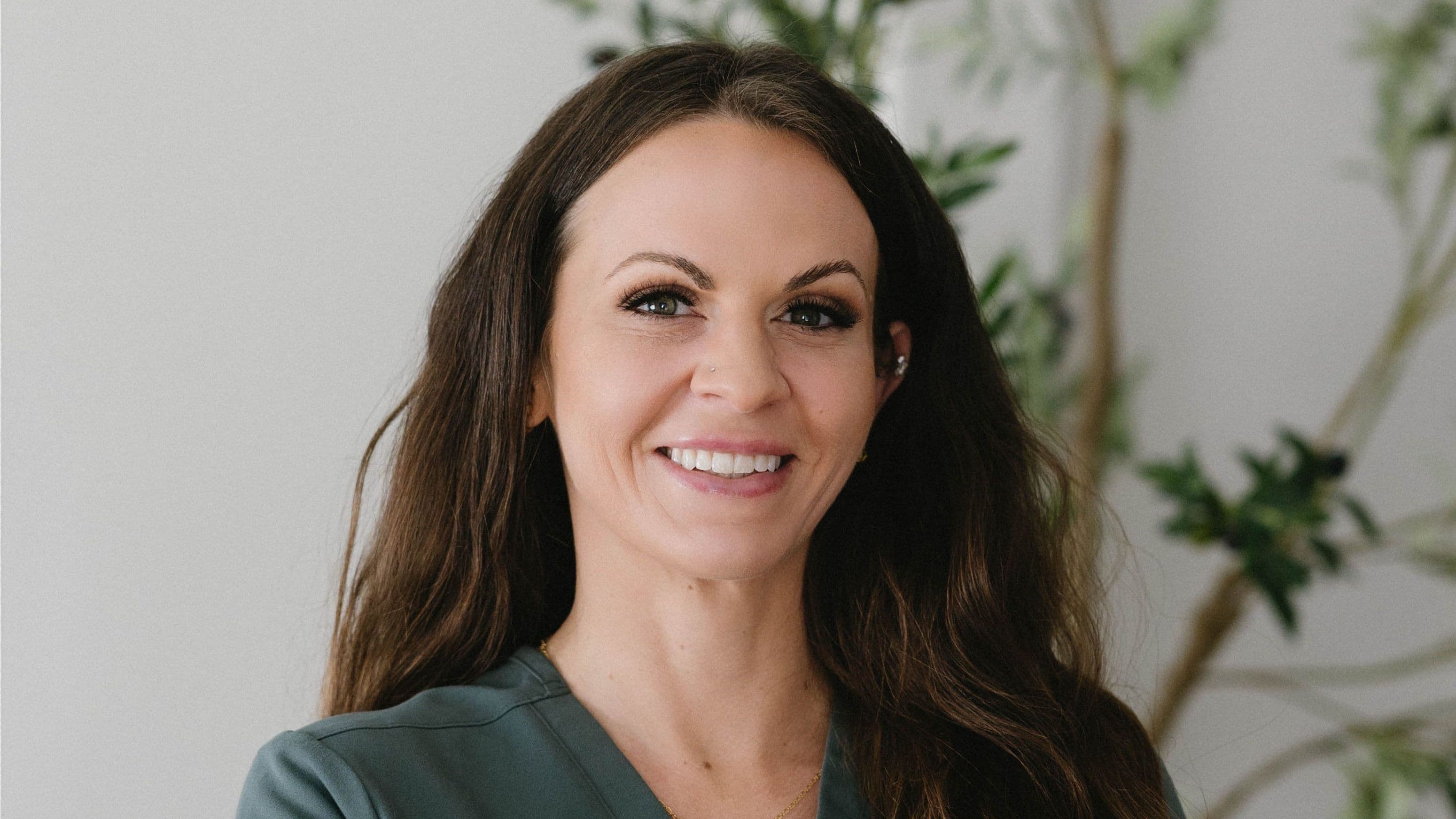 britani serrano smiling in scrubs